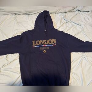 London England Navy Hoodie